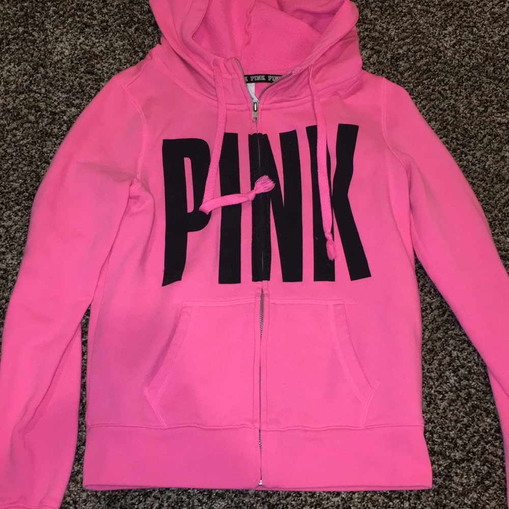 Pink zip up hoodie!
